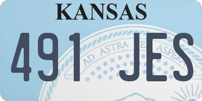 KS license plate 491JES