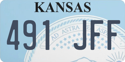 KS license plate 491JFF