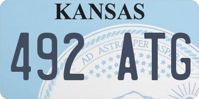 KS license plate 492ATG