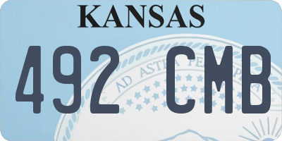 KS license plate 492CMB