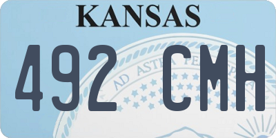 KS license plate 492CMH