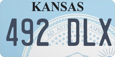 KS license plate 492DLX