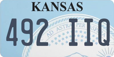 KS license plate 492IIQ