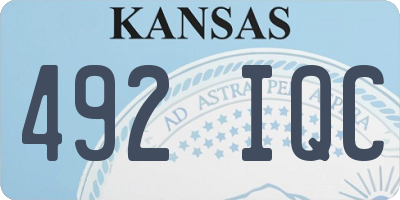 KS license plate 492IQC