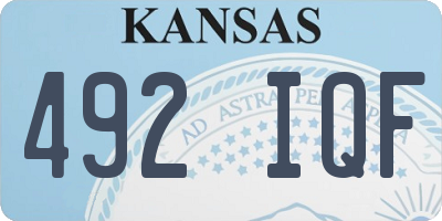 KS license plate 492IQF