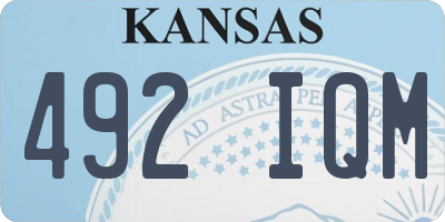 KS license plate 492IQM