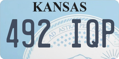 KS license plate 492IQP