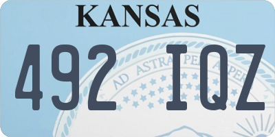 KS license plate 492IQZ