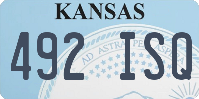 KS license plate 492ISQ