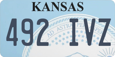 KS license plate 492IVZ