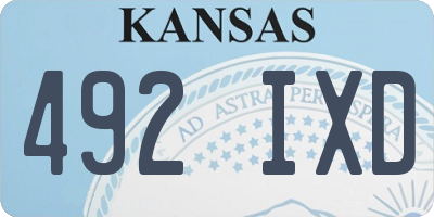 KS license plate 492IXD