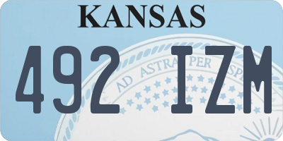 KS license plate 492IZM