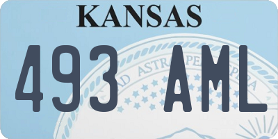 KS license plate 493AML