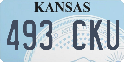 KS license plate 493CKU