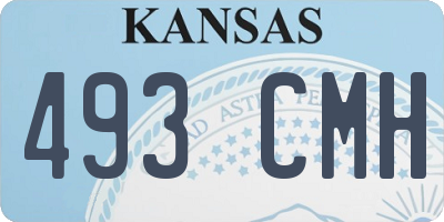 KS license plate 493CMH