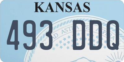 KS license plate 493DDQ
