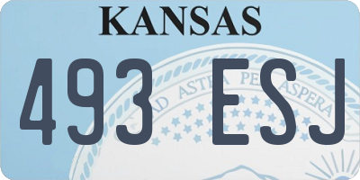 KS license plate 493ESJ