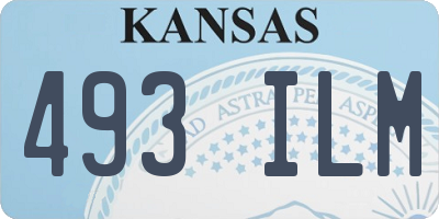 KS license plate 493ILM