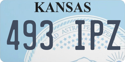 KS license plate 493IPZ