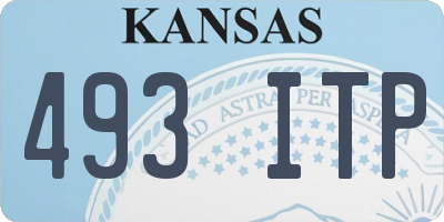 KS license plate 493ITP