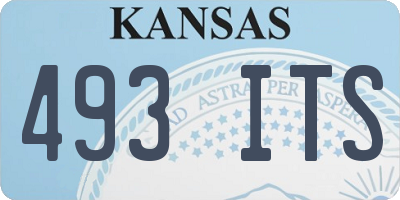 KS license plate 493ITS