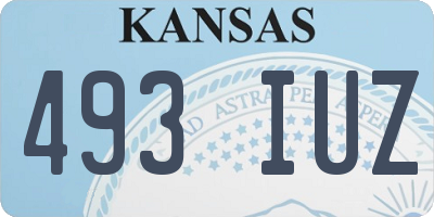 KS license plate 493IUZ