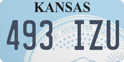 KS license plate 493IZU
