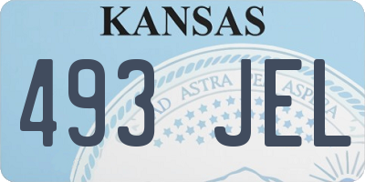 KS license plate 493JEL