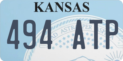 KS license plate 494ATP