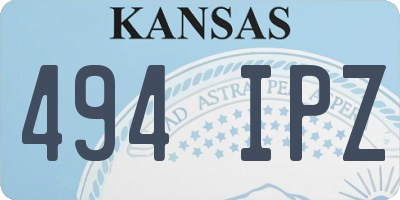 KS license plate 494IPZ
