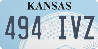 KS license plate 494IVZ
