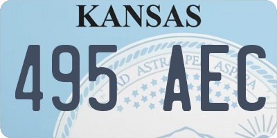 KS license plate 495AEC