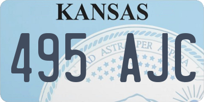 KS license plate 495AJC