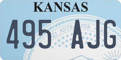 KS license plate 495AJG