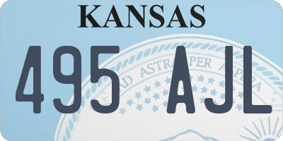 KS license plate 495AJL