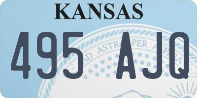 KS license plate 495AJQ