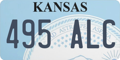 KS license plate 495ALC