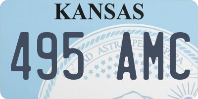 KS license plate 495AMC
