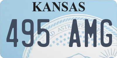 KS license plate 495AMG