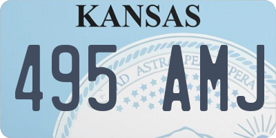 KS license plate 495AMJ