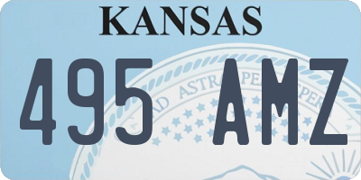 KS license plate 495AMZ