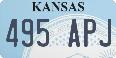 KS license plate 495APJ