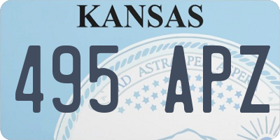 KS license plate 495APZ