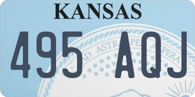 KS license plate 495AQJ