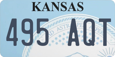 KS license plate 495AQT