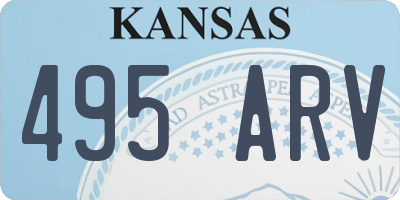 KS license plate 495ARV