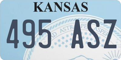 KS license plate 495ASZ