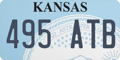 KS license plate 495ATB