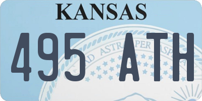 KS license plate 495ATH