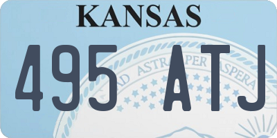 KS license plate 495ATJ